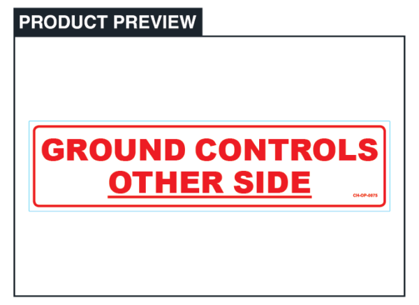 Ground Controls Other Side Scissor