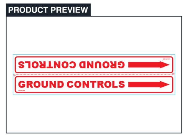 Ground Controls, With Arrow -Scissor