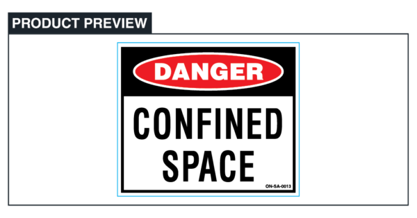 Danger - Confined Space