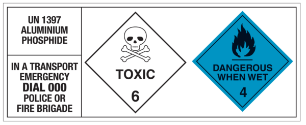 Toxic - Dangerous when wet - Sign