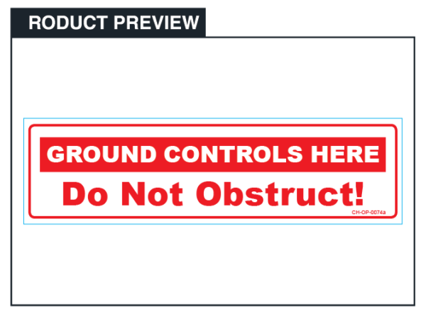 Ground Controls Here Scissor