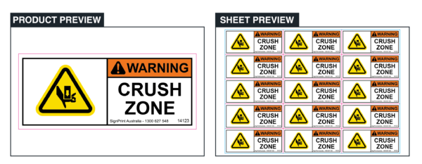 Crush Zone - Sheet of 15