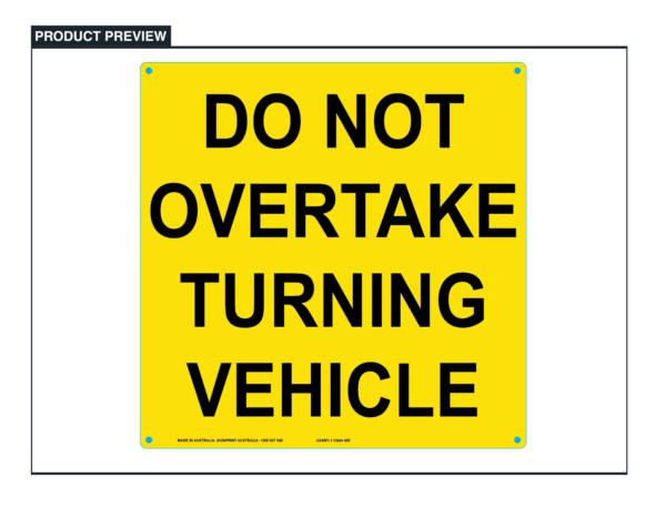 33L - Do not overtake turning vehicle