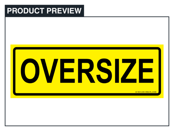 Oversize sticker