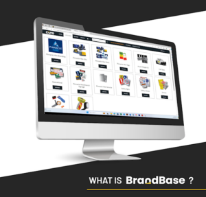 Brand Base platform mockup