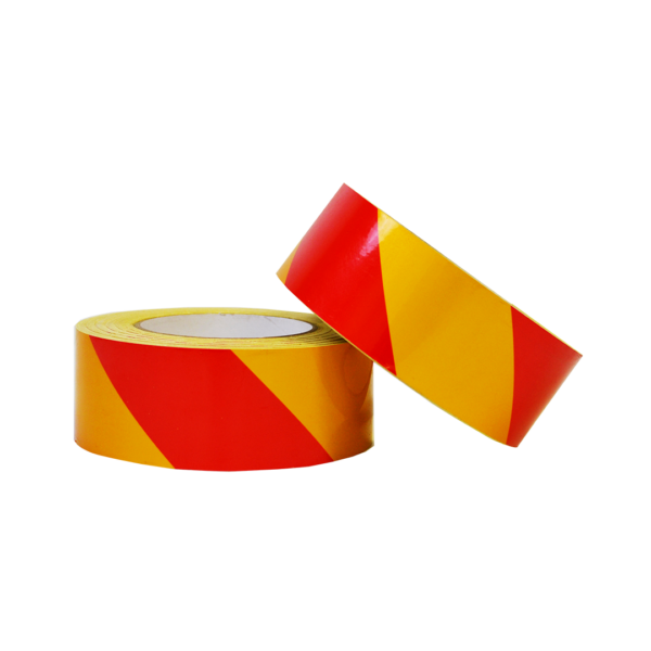 Red/Yellow - Class 2 Reflective Adhesive Tape - 100mm