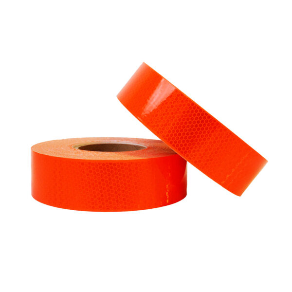 Class 1X Fluorescent Orange Reflective Adhesive Tape