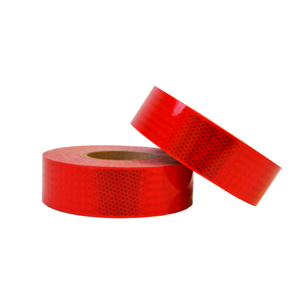 Class 1X Fluorescent Red Reflective Adhesive Tape